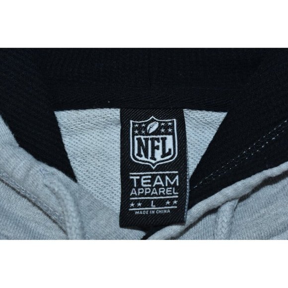 NFL Team Apparel Unisex Pittsburgh Steelers Sweatshirt Size L Gray Hoodie - Picture 8 of 12